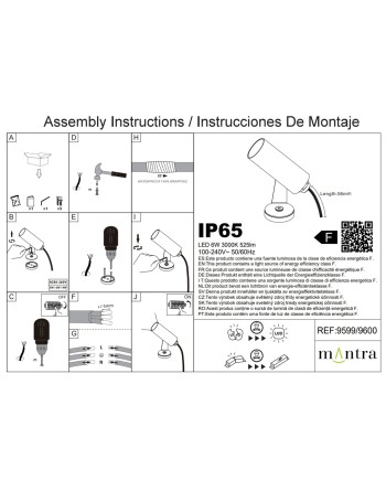 LOGAN * FOCO LED IP65 6W 3000K GRIS